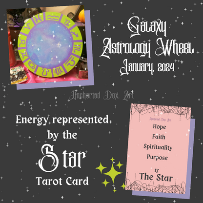 Galaxy Astrology Wheel - 9.5" Round