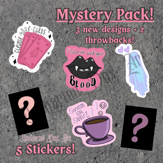 Mystery Sticker Pack - 5 Stickers